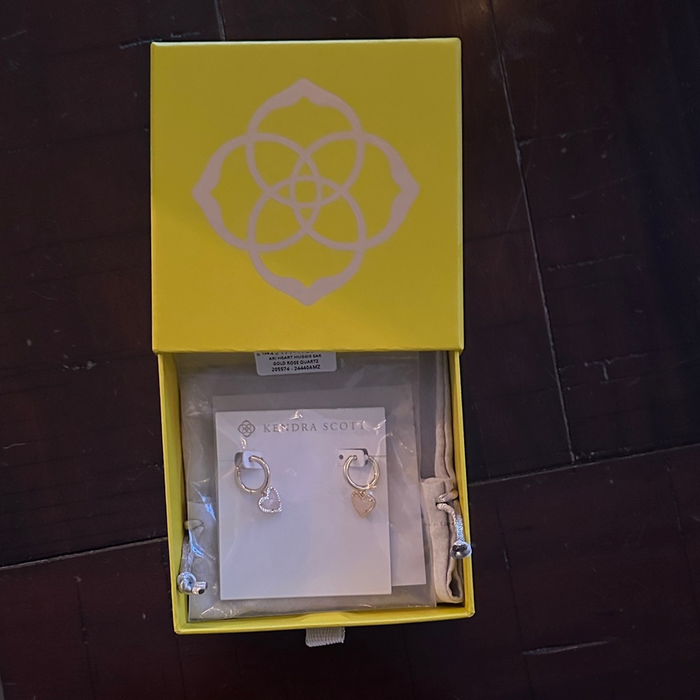 Kendra Scott Silver and Gold Hoop Earrings